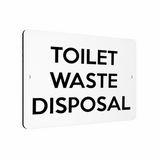 B055 TOILET WASTE DISPOSAL Door Aluminium Metal Plaque Sign