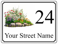 2343 Custom Personalised Address Metal Aluminium Sign Plaque Door Gate House