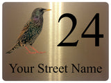 2407 Custom Personalised Bird Address Door Gate Metal Aluminium Sign Plaque
