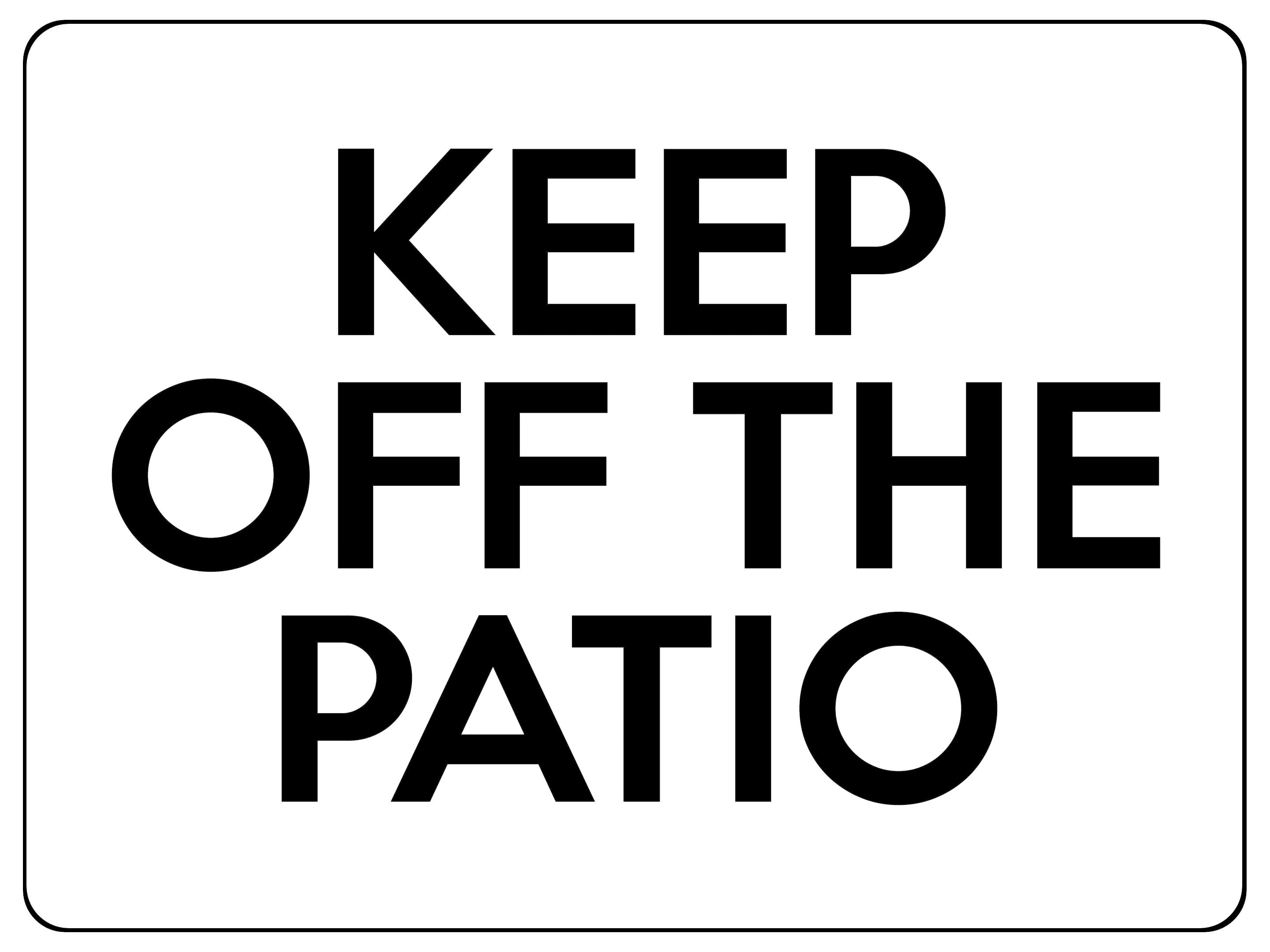 S087 Keep Of The Patio Door Gate House Office Sticker Vinyl