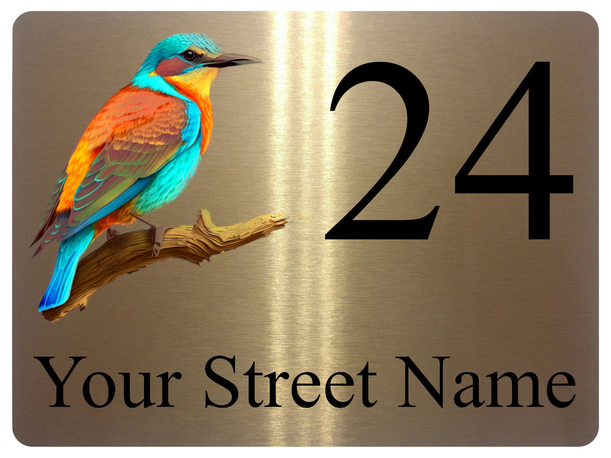 2302 Custom Personalised Address House Door Gate Metal Aluminium Sign Plaque
