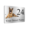 B067 Custom Personalised Address Printed Aluminium Metal Plaque Sign Door House