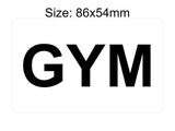 P177 GYM Fitness Sport Door Gate Wall Display Plastic PVC Plaque Sign Card