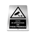 B039 CCTV IN OPERATION ON THESE PREMISES Safety Aluminium Composite Plaque Sign