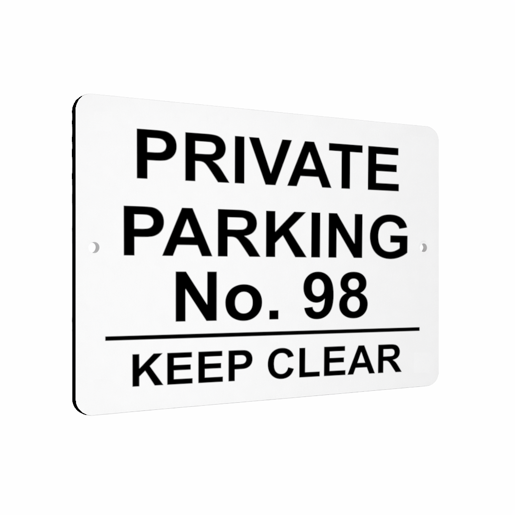 B070 Custom Personalised PRIVATE PARKING Metal Aluminium Plaque Sign Gate House
