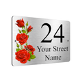 B074 Custom Personalised Address Metal Aluminium Plaque Sign Door House