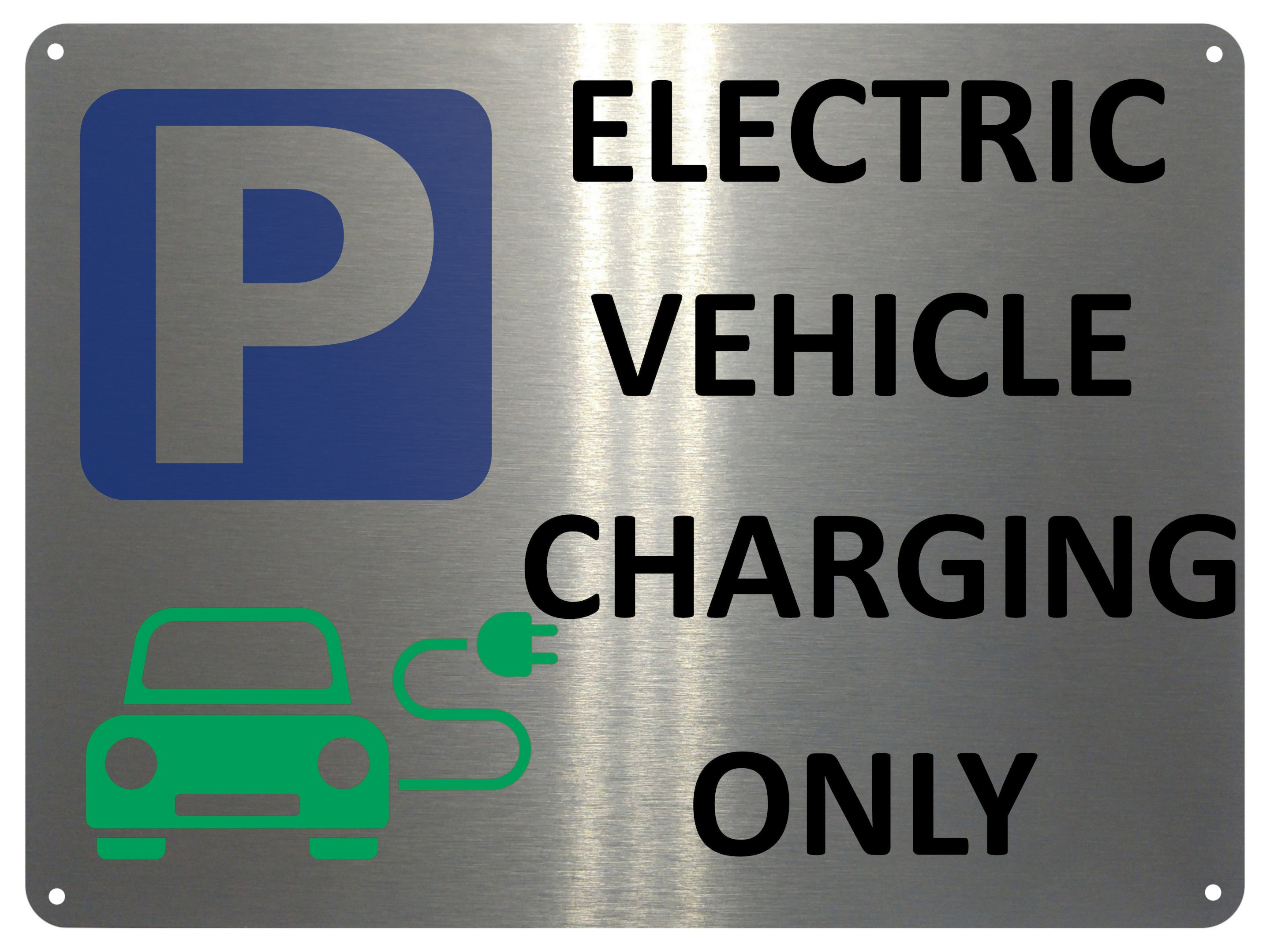 2387 ELECTRIC VEHICLE CHARGING ONLY Parking  Metal Aluminium Plaque Sign