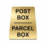 B160 POST BOX PARCEL BOX Metal Aluminium Plaque Sign Door Letters