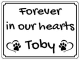 2299 Custom Personalised Memorial Pets Dog Cat Metal Aluminium Sign Plaque