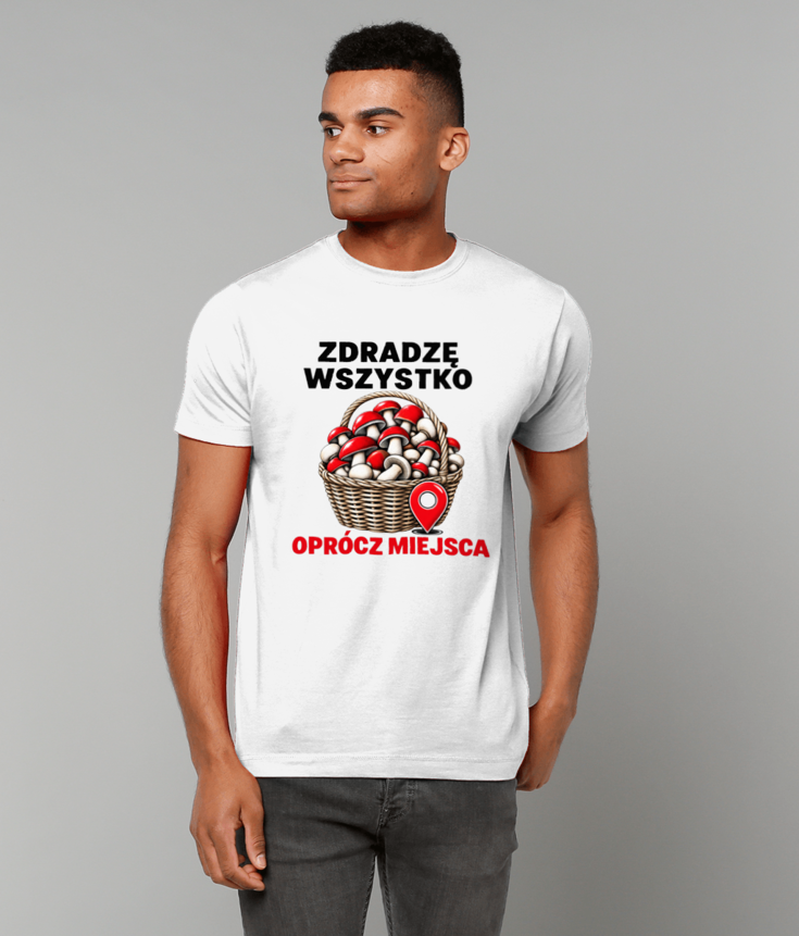276 Zdradzę wszystko oprócz miejsca Koszulka Funny Polish T-shirt Tee