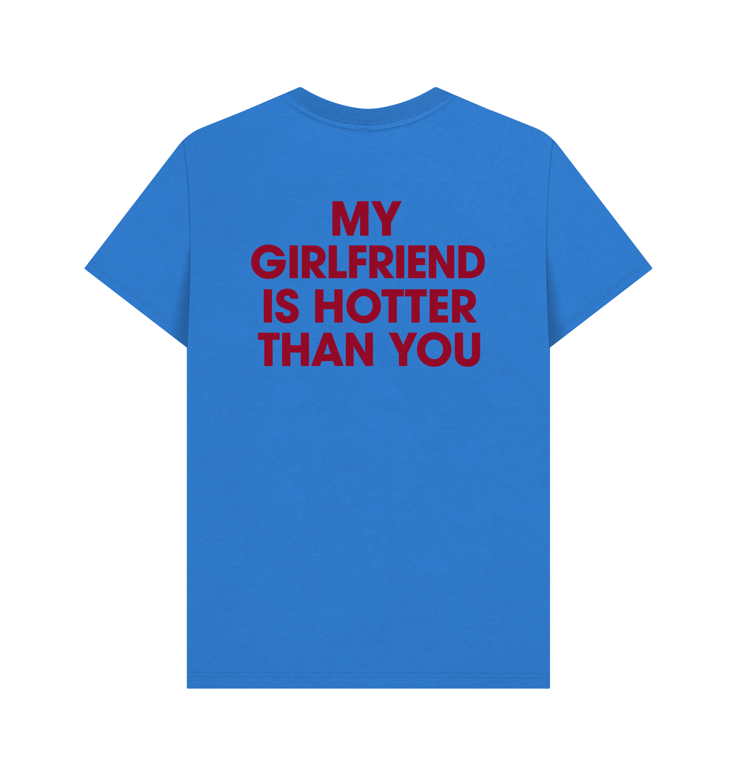 Bright Blue Printed T-shirt Back