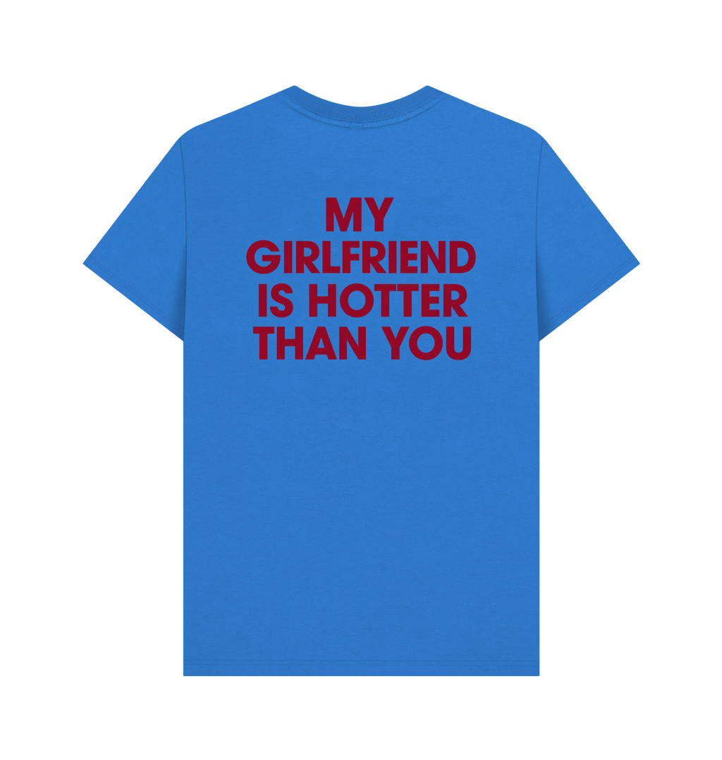 Bright Blue Printed T-shirt Back