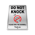 B124 DO NOT KNOCK RING THE DOORBELL Metal Aluminium Plaque Sign Door Office