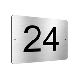 B066 Custom Personalised Number Metal Aluminium Plaque Sign Door House Office