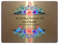 2274 Custom Personalised Memorial Funeral Grave Metal Aluminium Sign Plaque