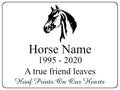 S054 Custom Personalised Memorial Horse Pony Sticker Vinyl