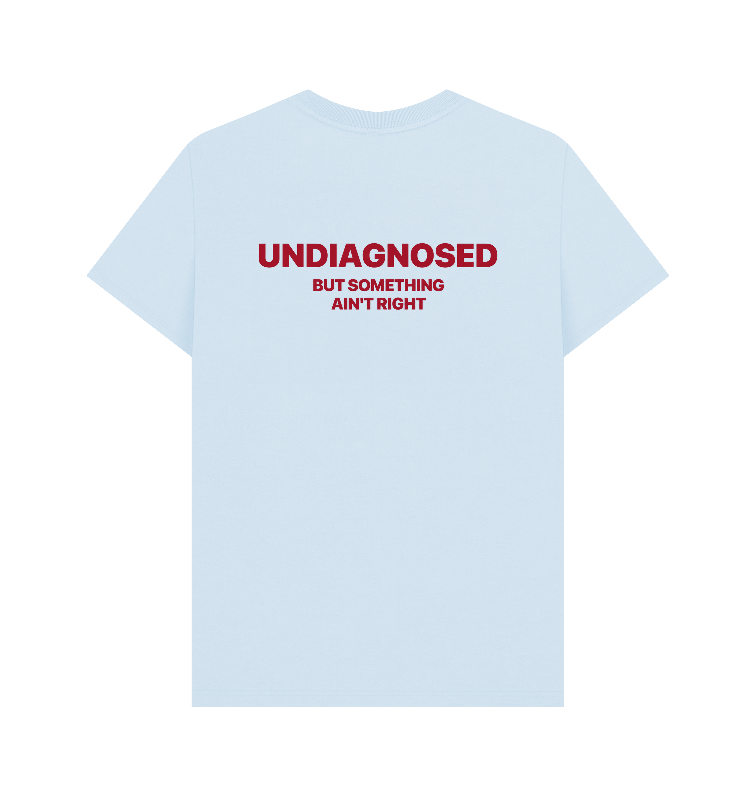Sky Blue Printed T-shirt Back