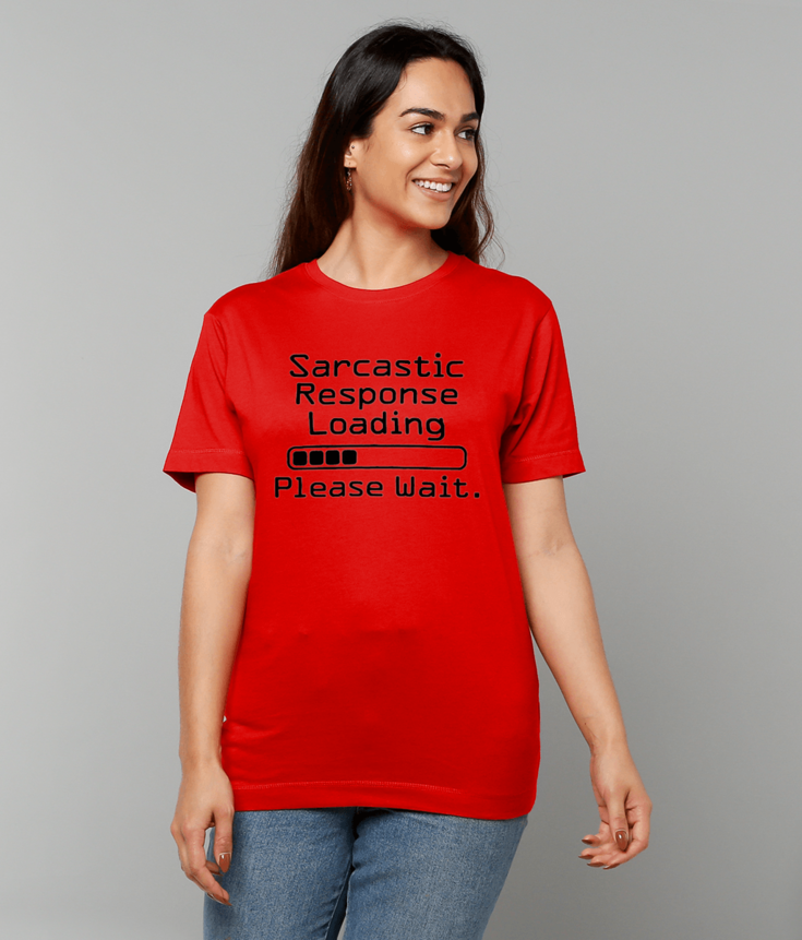 325 Sarcastic Response Loading Please Wait T-Shirt funny tee