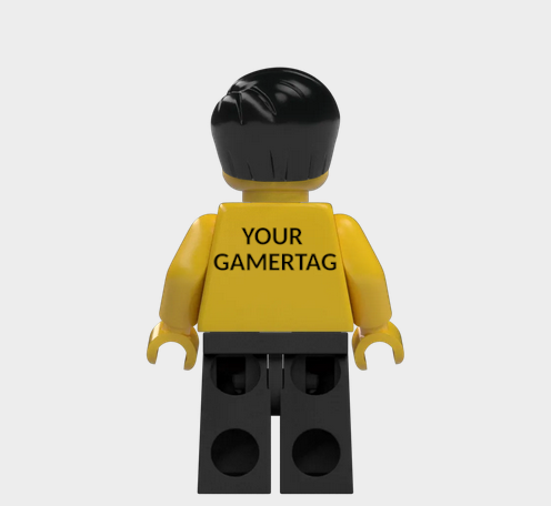 L002 Custom Personalised Lego Minifigures Your Gamertag xbox, Playstation, Nintendo