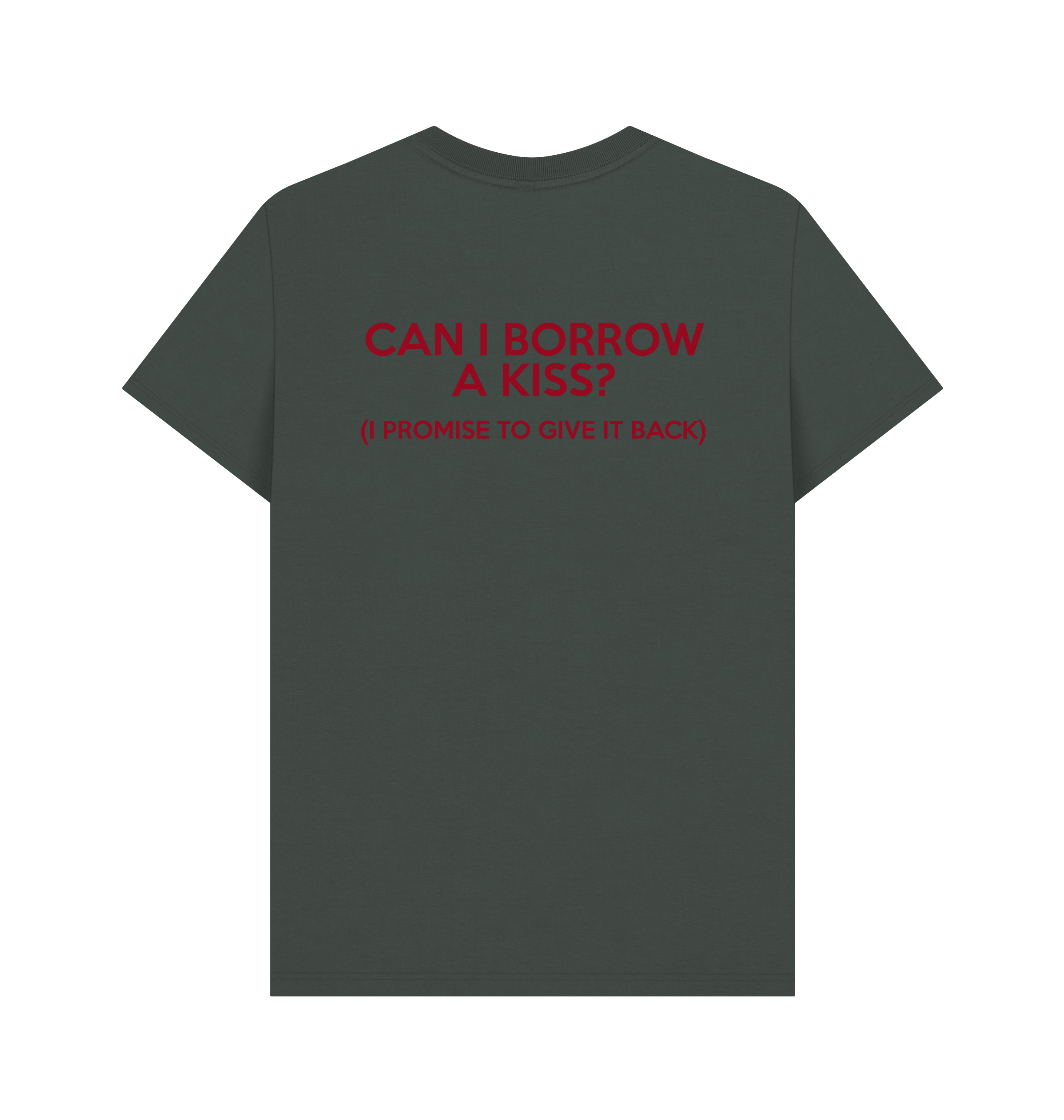 Dark Grey Printed T-shirt Back