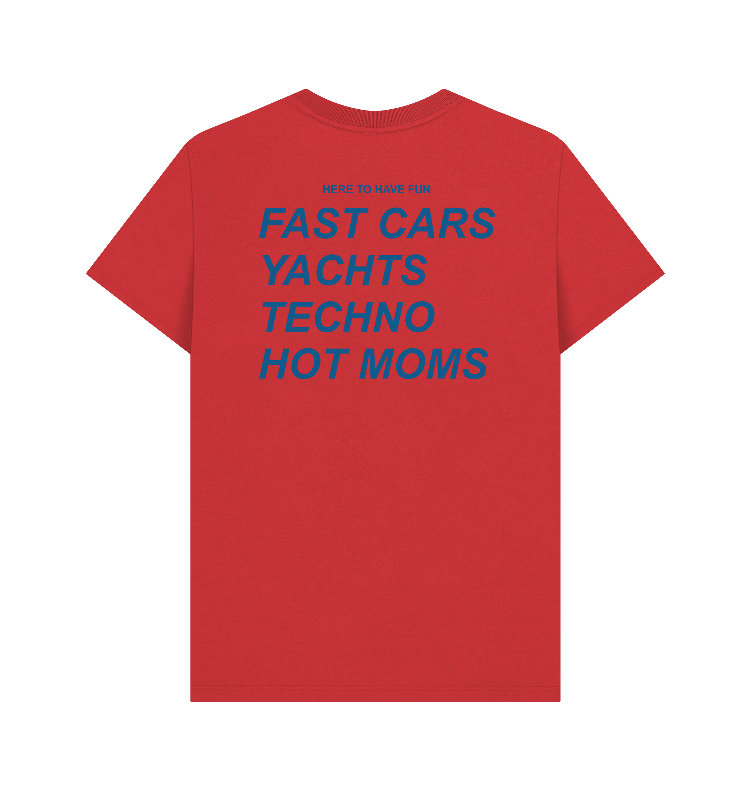 Red Printed T-shirt Back