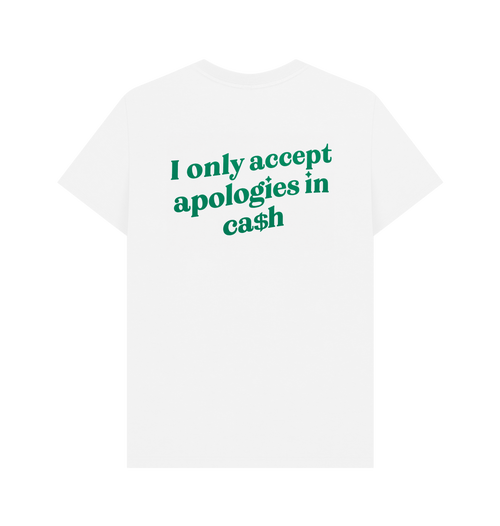 White Printed T-shirt Back