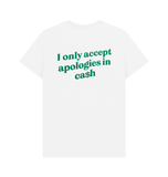 White Printed T-shirt Back