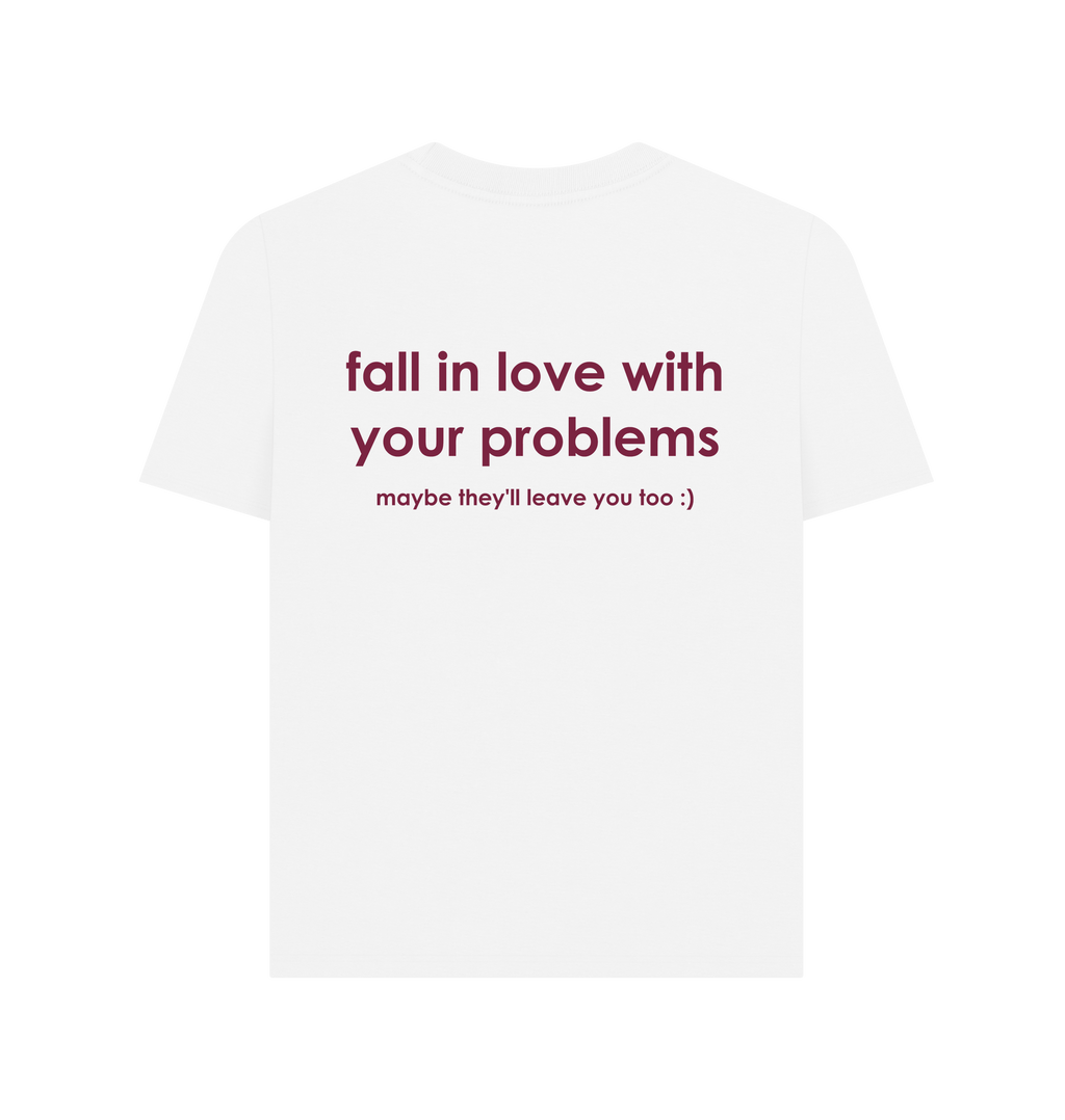 White Printed T-shirt Back