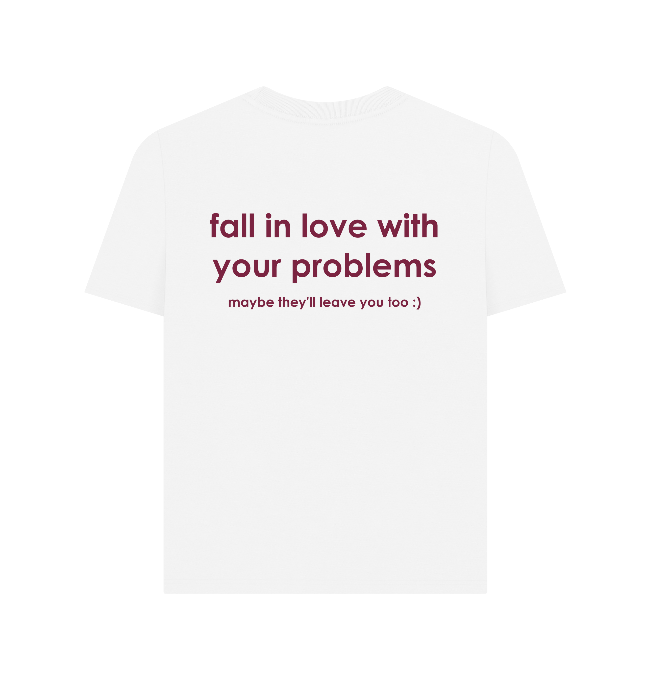 White Printed T-shirt Back