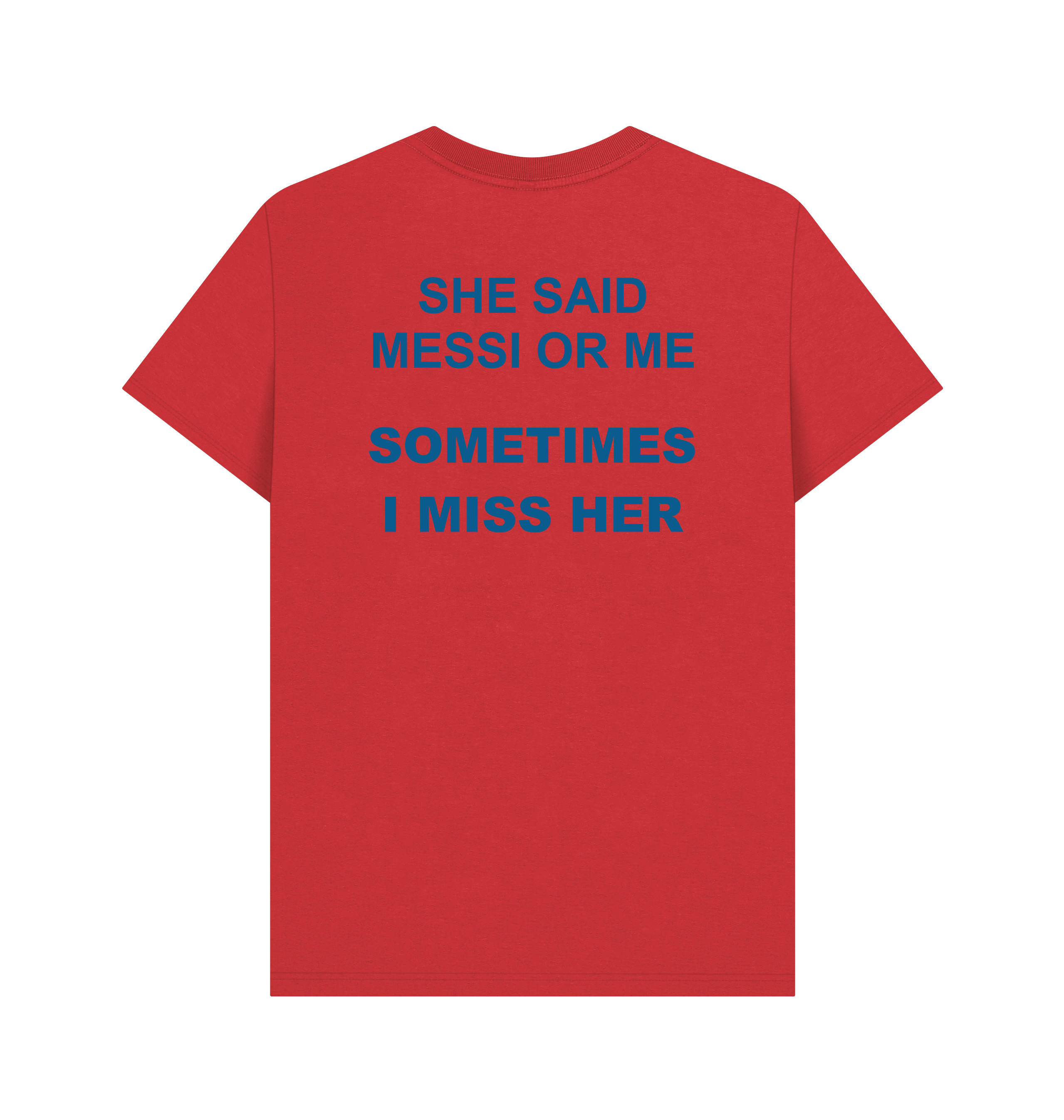 Red Printed T-shirt Back