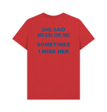 Red Printed T-shirt Back