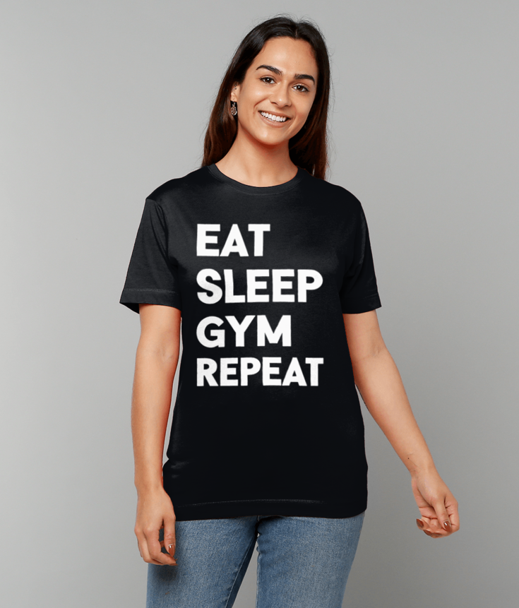431 Eat Sleep Gym Repeat T-Shirt tee