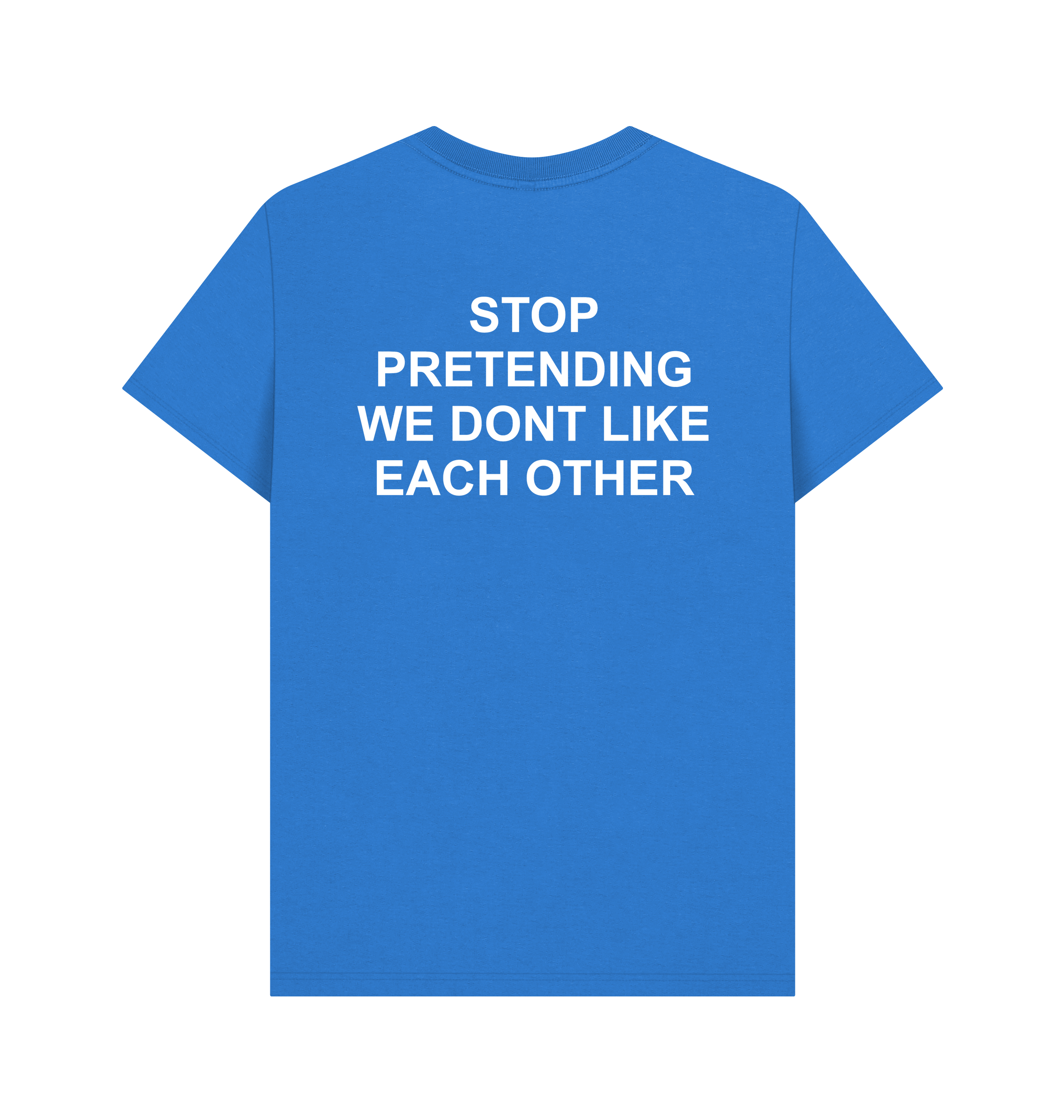 Bright Blue Printed T-shirt Back