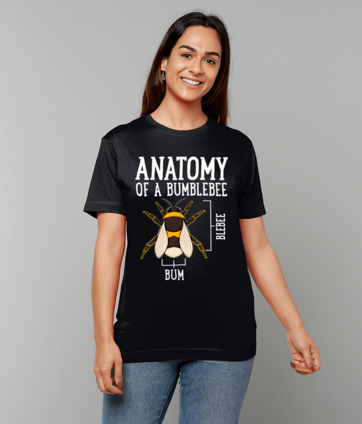 450 Anatomy of a Bumblebee T-shirt Funny Tee