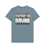 Stone Blue Printed T-shirt Back