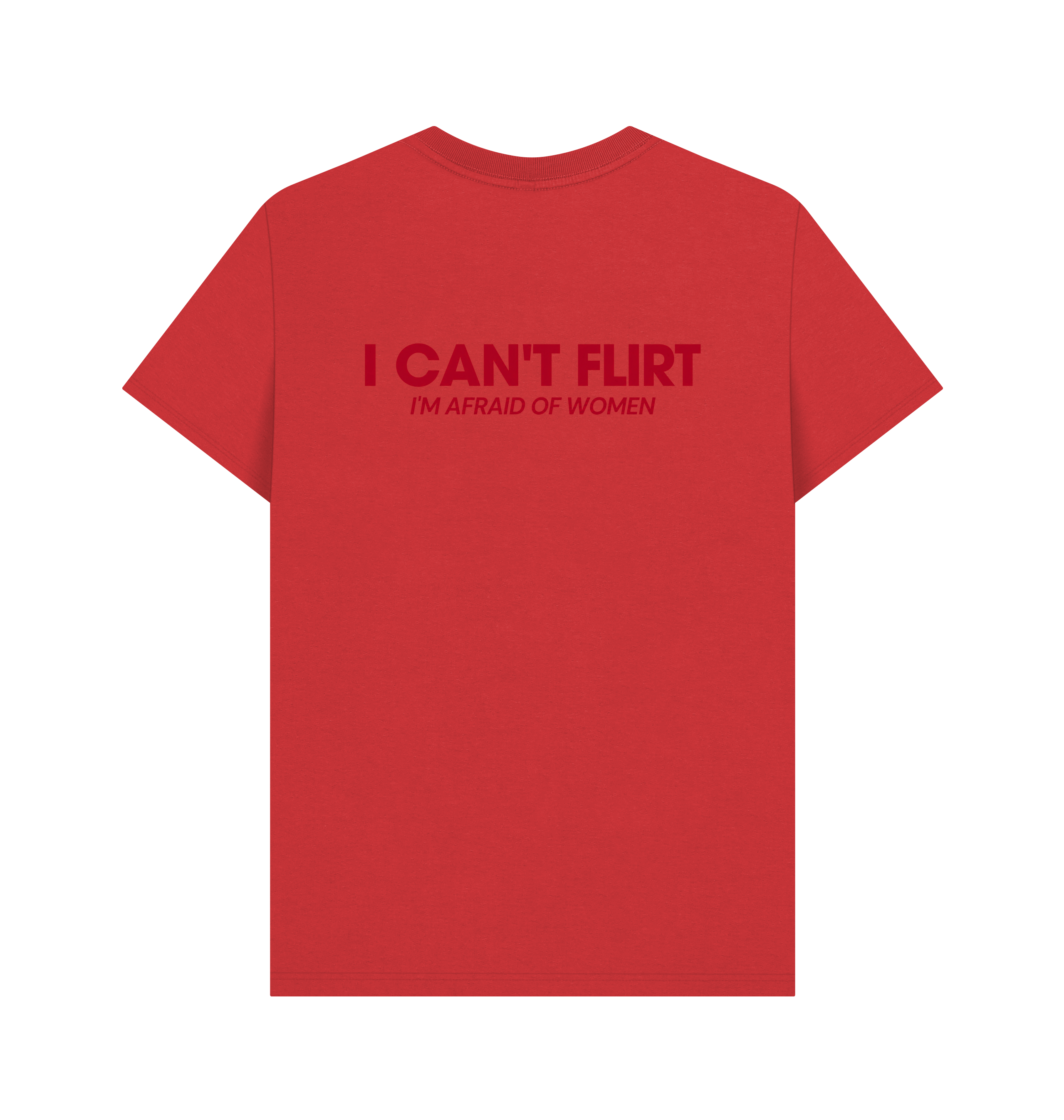 Red Printed T-shirt Back