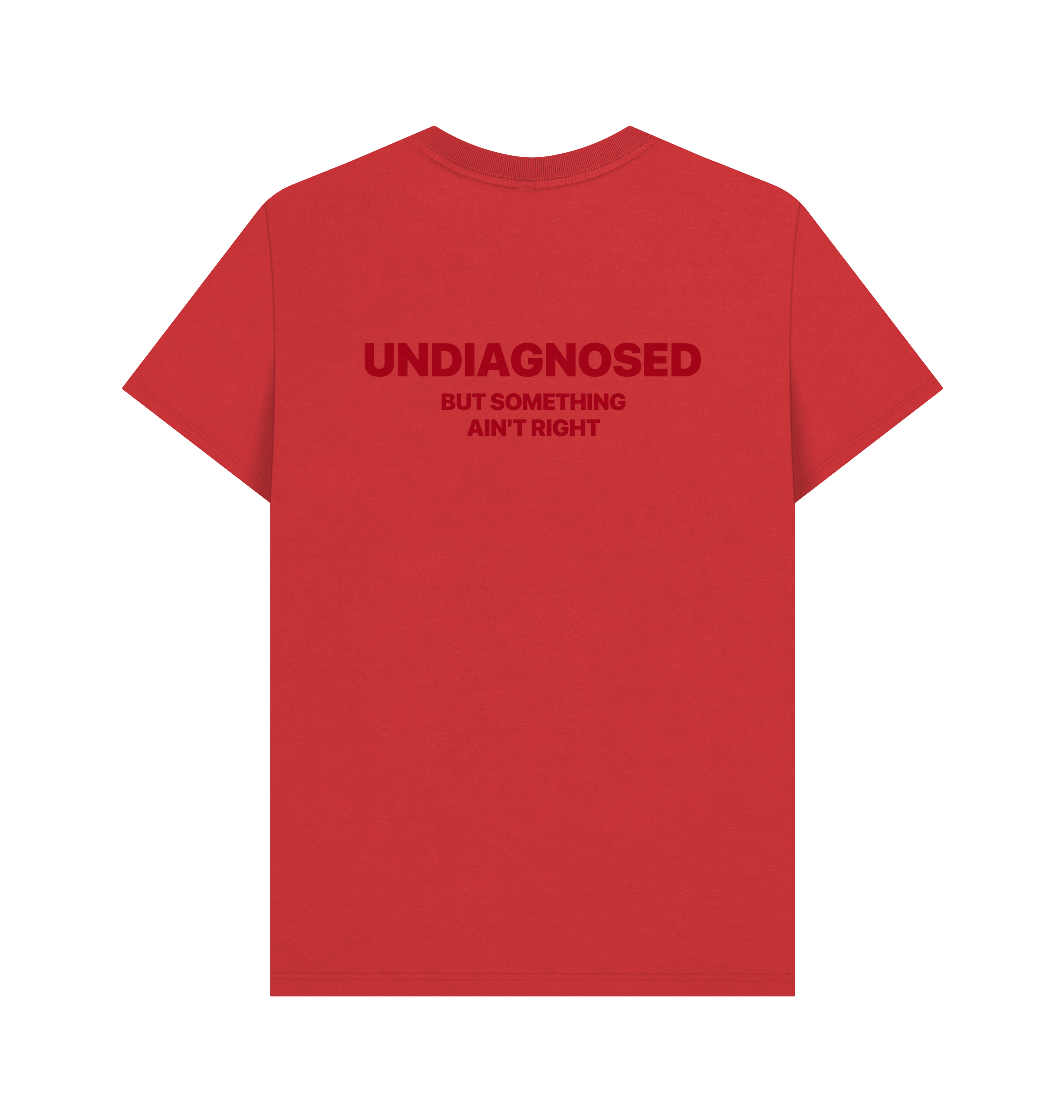 Red Printed T-shirt Back