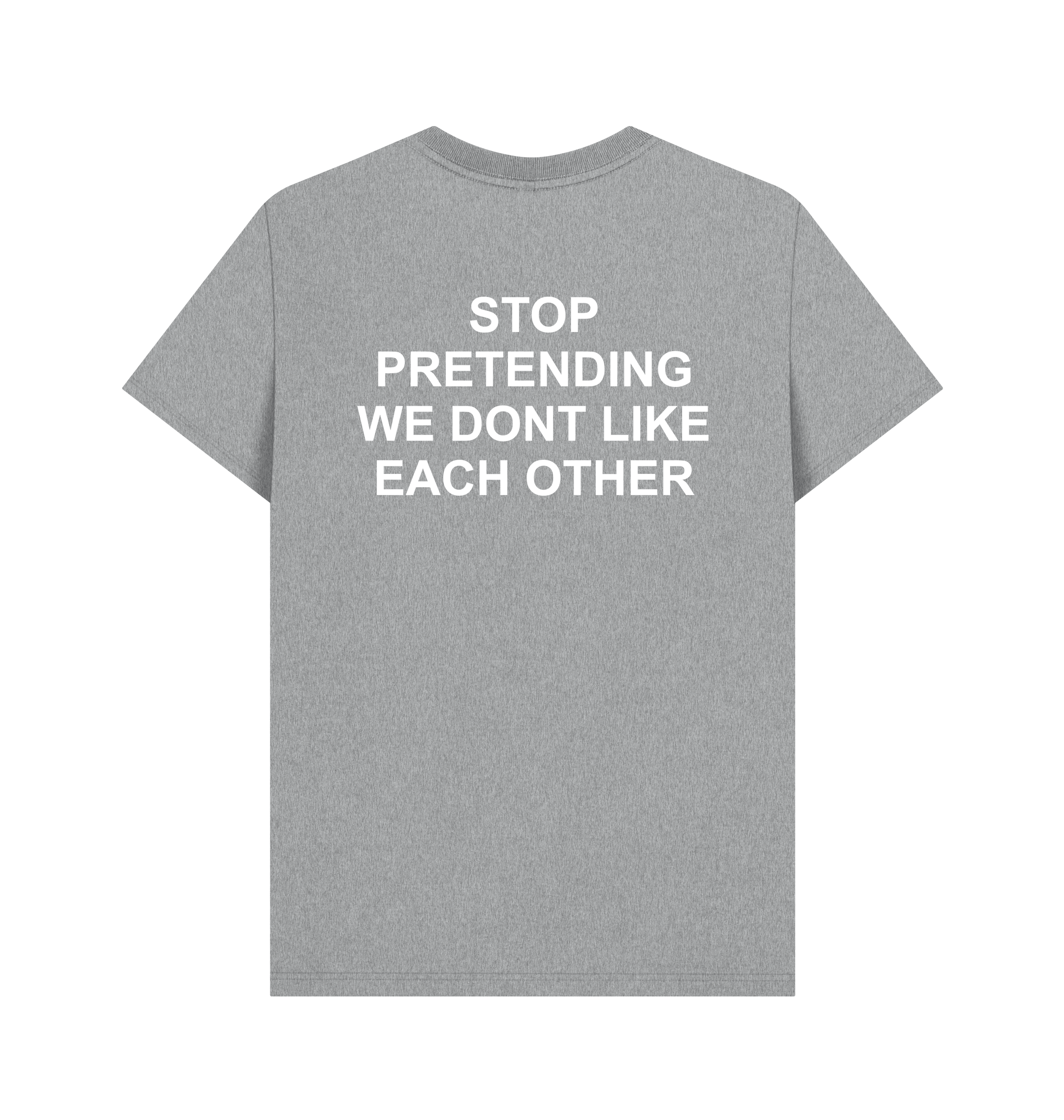 Athletic Grey Printed T-shirt Back