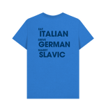 Bright Blue Printed T-shirt Back