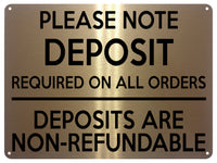 1MM UV415 PLEASE NOTE DEPOSIT REQUIRED ON ALL ORDERS Aluminium Metal Plaque Sign