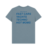 Stone Blue Printed T-shirt Back