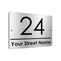 B112 Custom Personalised Address Metal Aluminium Plaque Sign Door House Gate