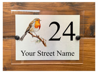 Customise Sign Here Modern Plaque