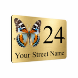 B088 Custom Personalised Address Metal Aluminium Plaque Sign Door House Gate