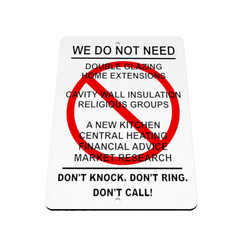 B101 WE DO NOT NEED Funny Aluminium Composite Plaque Sign House Door Gate Wall