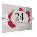 M094 Custom Personalised Modern Address Door Acrylic Aluminium Sign Plaque