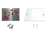 M094 Custom Personalised Modern Address Door Acrylic Aluminium Sign Plaque