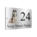 B071 Custom Personalised Address Printed Aluminium Metal Plaque Sign Door House
