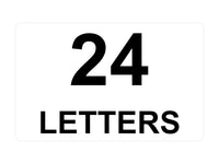 P029 Custom Personalised LETTERS Door Number Plastic PVC Plaque Sign Card