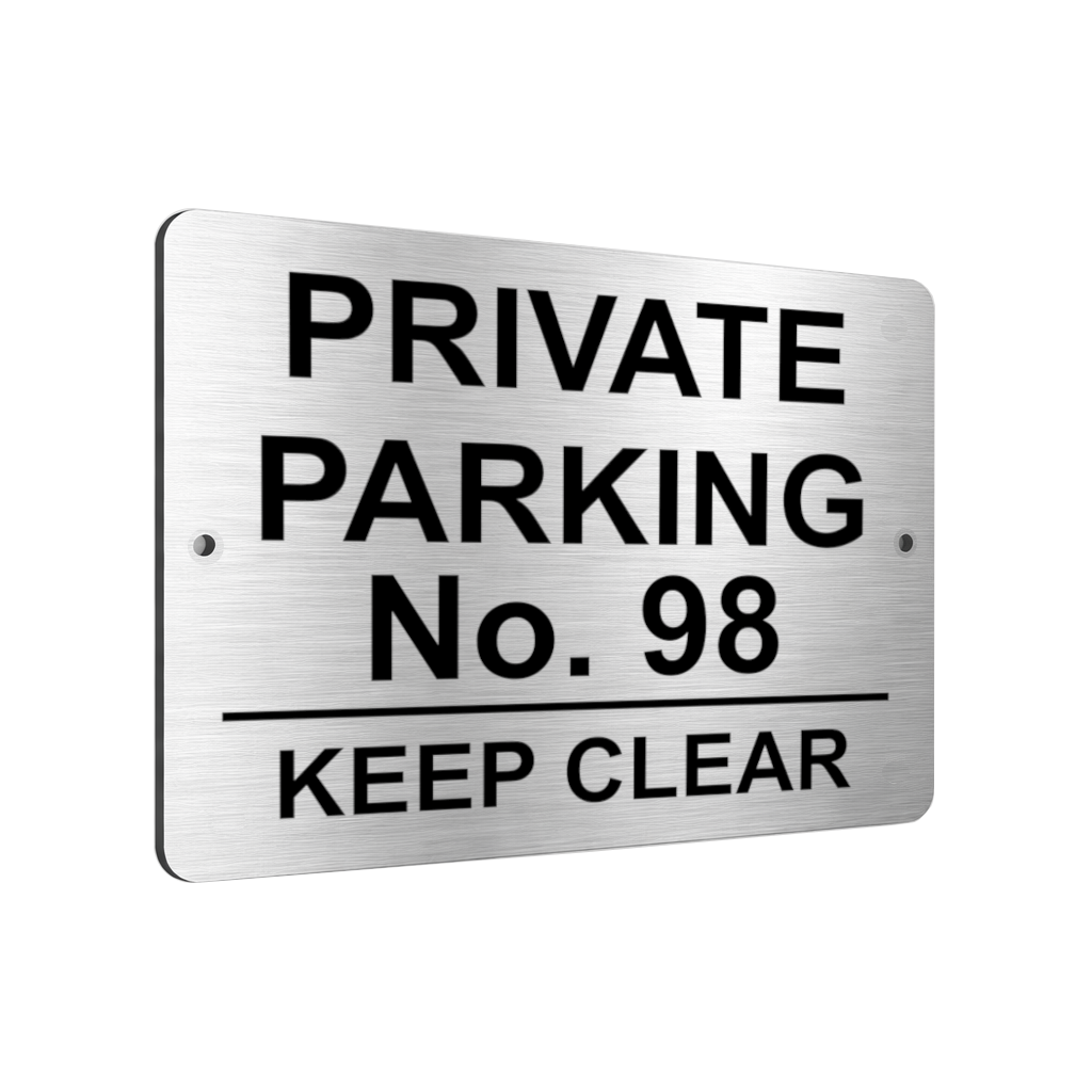 B070 Custom Personalised PRIVATE PARKING Metal Aluminium Plaque Sign Gate House